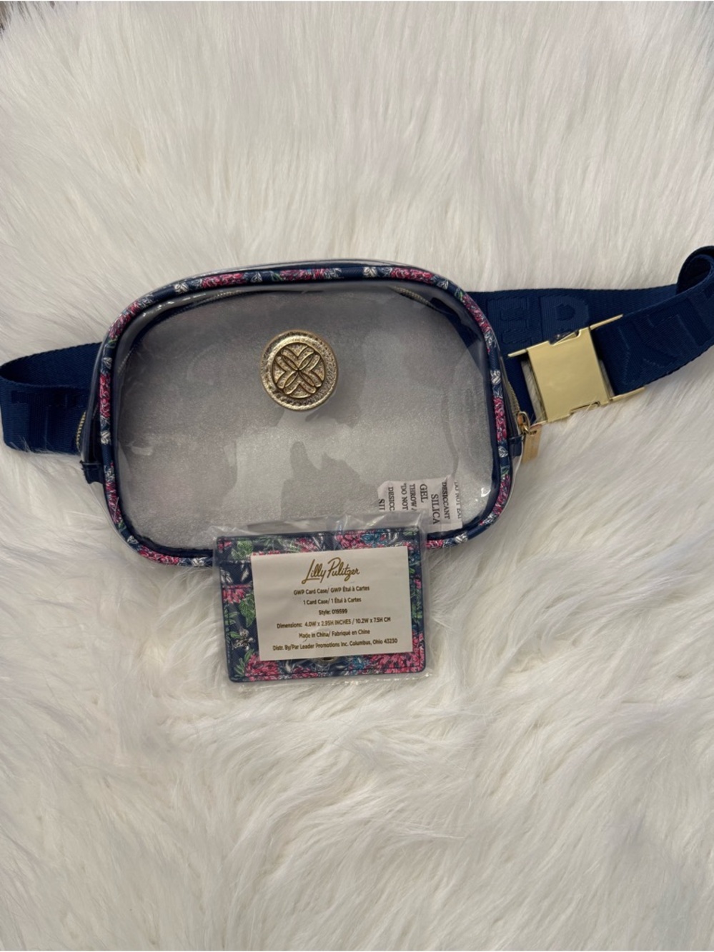 2/1 G.W.P. Multi Dahlia Licious Belt Bag and Slim Card Case